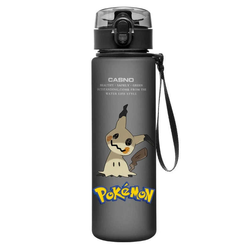 Pokemon Water Cup Anime Portable Children's Cute Pikachu Mewtwo Plastic Cartoon Outdoor Sports Large Capacity Water Bottle Gifts