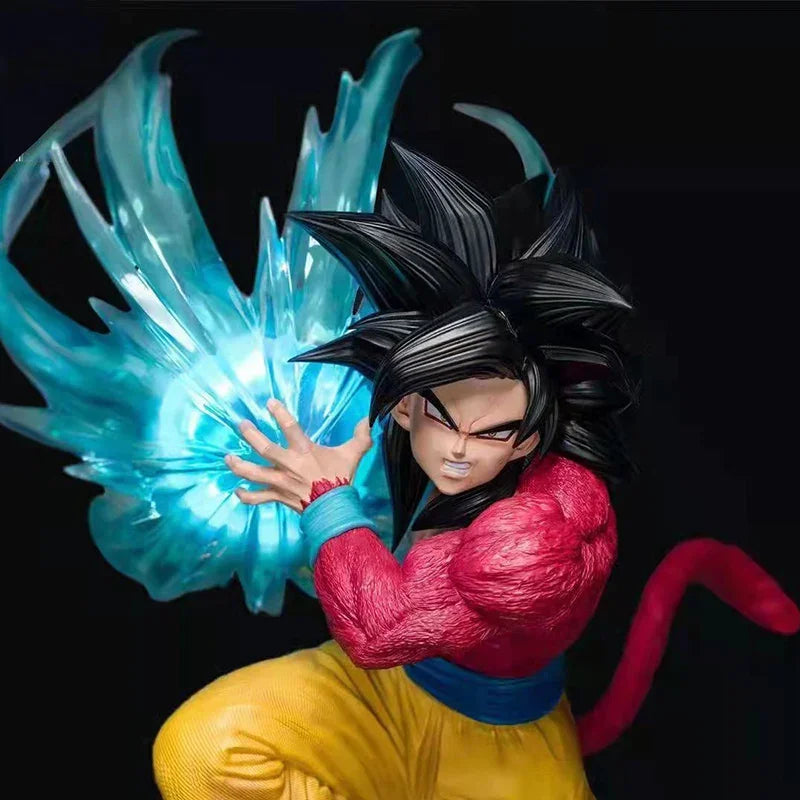 [41cm] Dragon Ball GT Super Saiyan 4 Goku Figure – Epic Kamehameha PVC Statue, Collectible Model & Gift