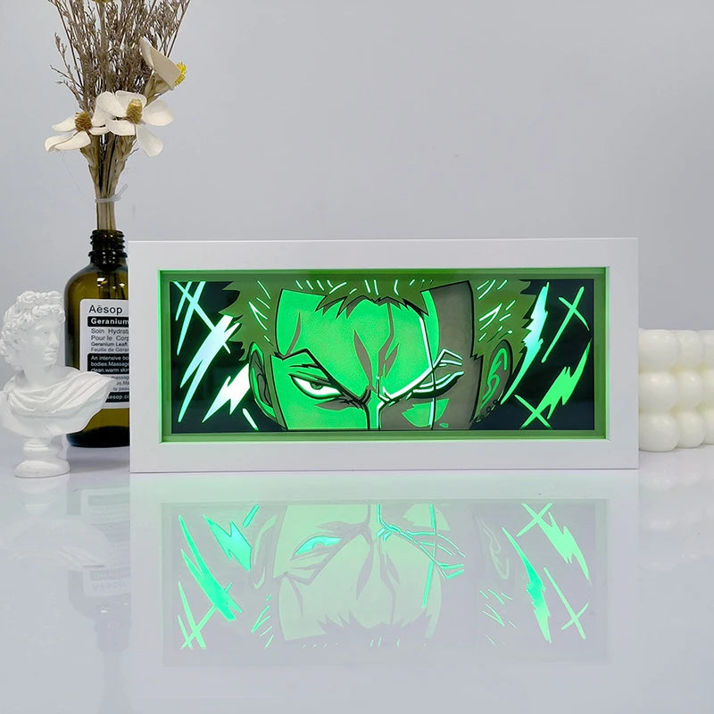 One Piece 3D Light Box – Remote Control, Multi-Color LED, Perfect Room Decor & Gift!