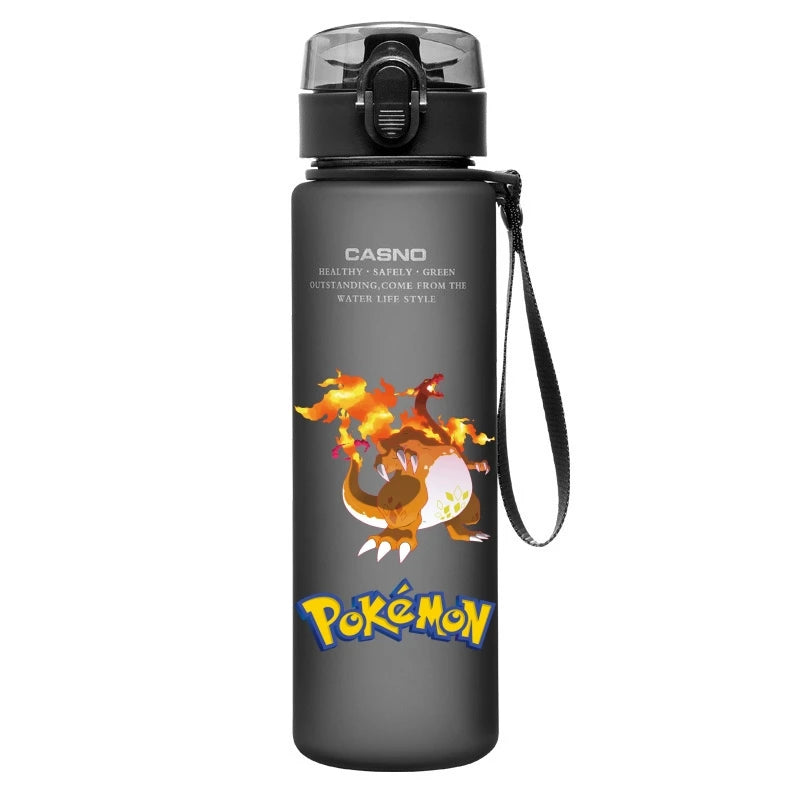 Pokemon Water Cup Anime Portable Children's Cute Pikachu Mewtwo Plastic Cartoon Outdoor Sports Large Capacity Water Bottle Gifts