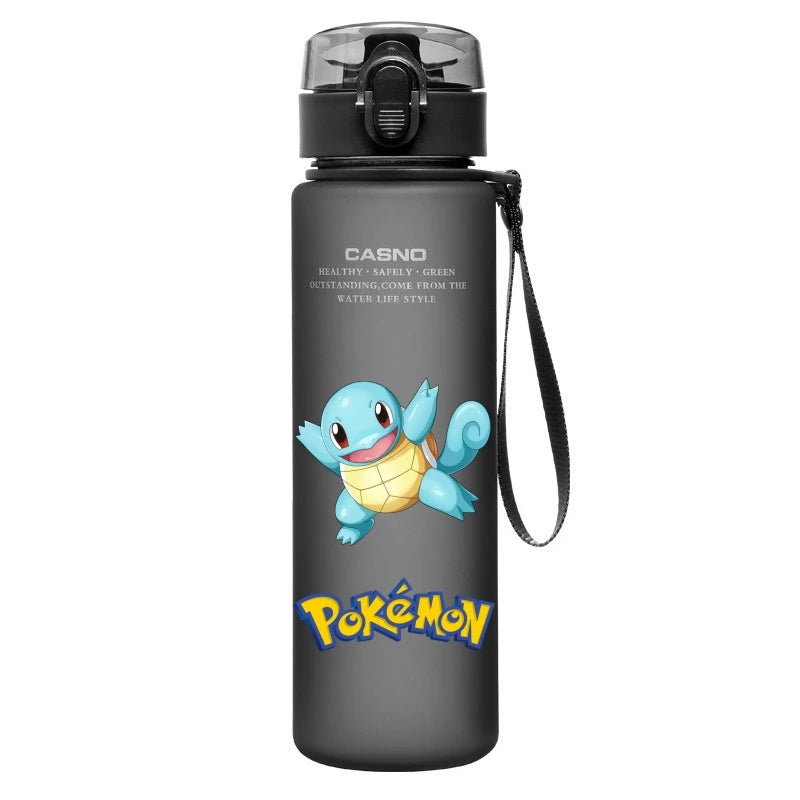 Pokemon Water Cup Anime Portable Children's Cute Pikachu Mewtwo Plastic Cartoon Outdoor Sports Large Capacity Water Bottle Gifts