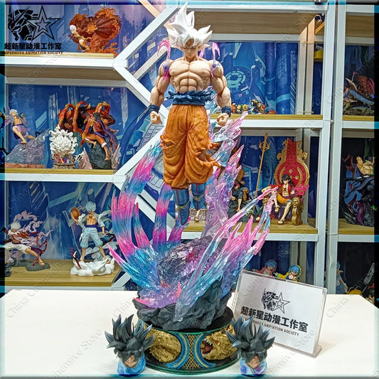 [53cm] Dragon Ball Ultra Instinct Goku Figure – Stunning Collectible Statue, Desktop Decor, Perfect Holiday Gift!