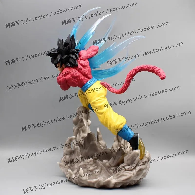 [41cm] Dragon Ball GT Super Saiyan 4 Goku Figure – Epic Kamehameha PVC Statue, Collectible Model & Gift