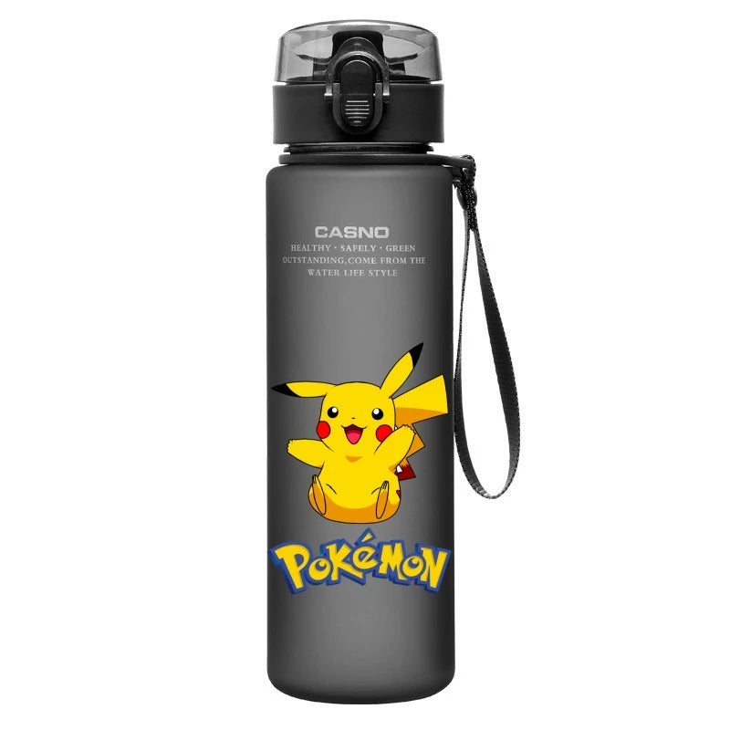 Pokemon Water Cup Anime Portable Children's Cute Pikachu Mewtwo Plastic Cartoon Outdoor Sports Large Capacity Water Bottle Gifts