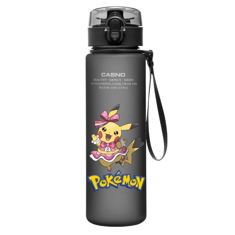 Pokemon Water Cup Anime Portable Children's Cute Pikachu Mewtwo Plastic Cartoon Outdoor Sports Large Capacity Water Bottle Gifts