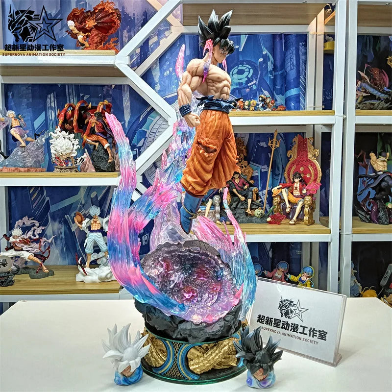 [53cm] Dragon Ball Ultra Instinct Goku Figure – Stunning Collectible Statue, Desktop Decor, Perfect Holiday Gift!