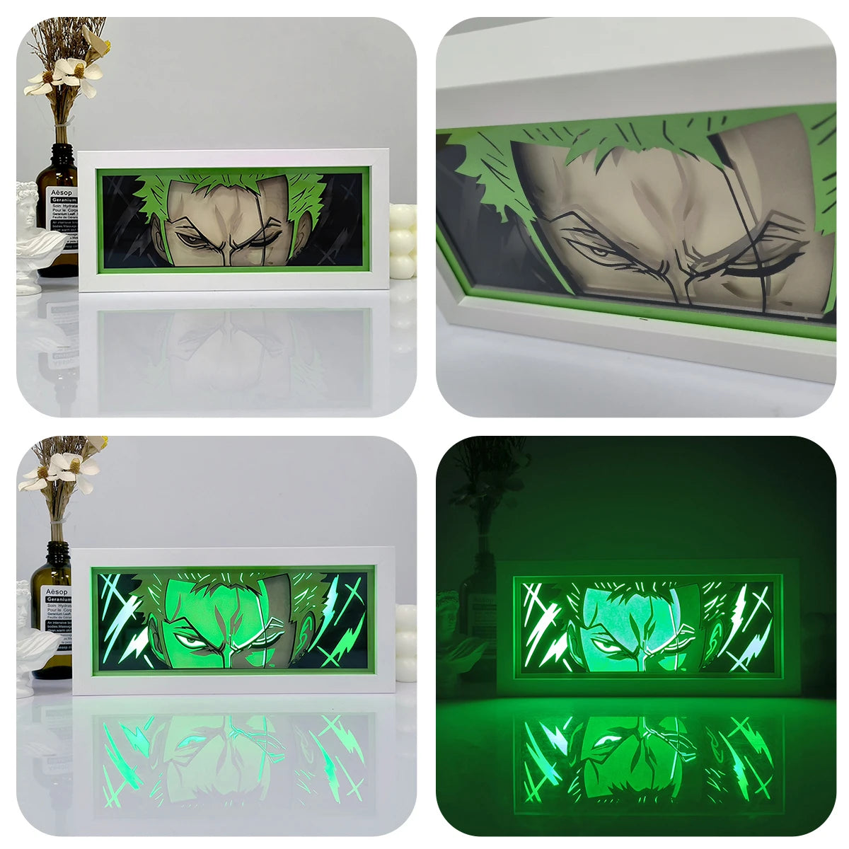 One Piece 3D Light Box – Remote Control, Multi-Color LED, Perfect Room Decor & Gift!