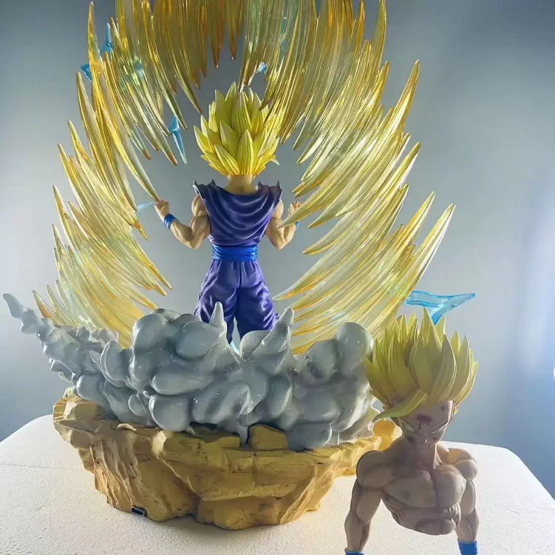 Dragon Ball Gohan Super Saiyan 2 Figure – Epic Luminous Statue, Replaceable Head & Hands, Ultimate Gift for Fans!