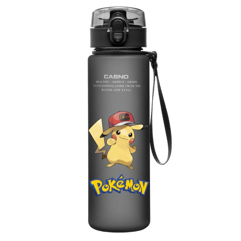 Pokemon Water Cup Anime Portable Children's Cute Pikachu Mewtwo Plastic Cartoon Outdoor Sports Large Capacity Water Bottle Gifts