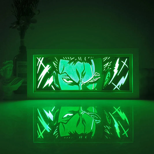 One Piece 3D Light Box – Remote Control, Multi-Color LED, Perfect Room Decor & Gift!