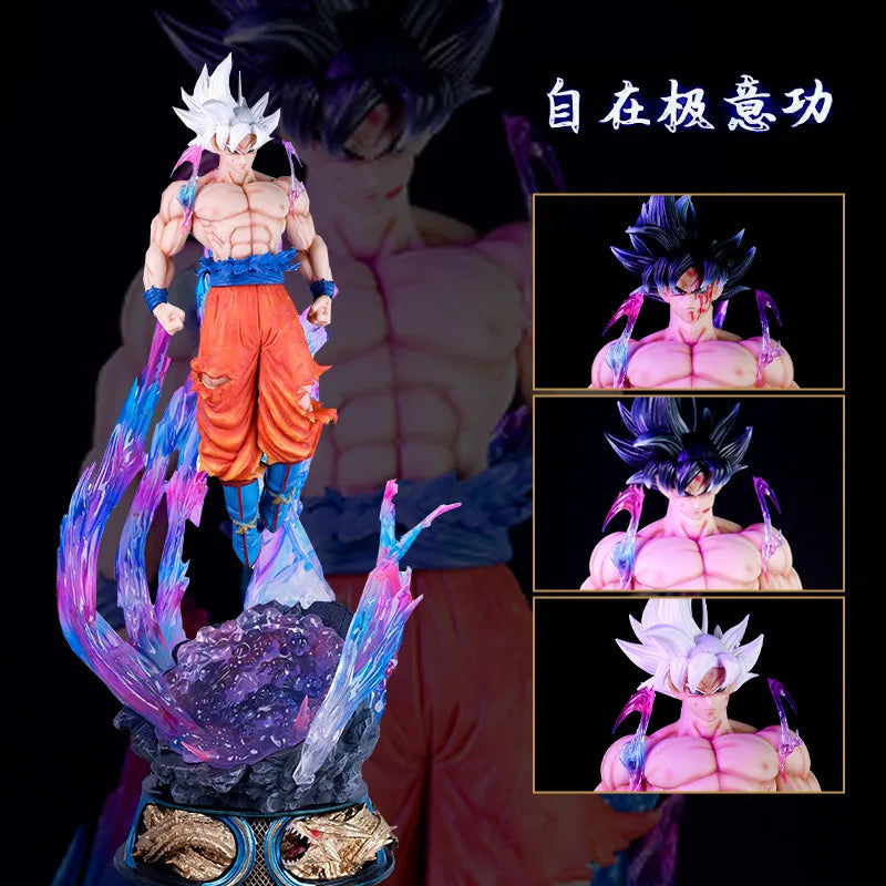 [53cm] Dragon Ball Ultra Instinct Goku Figure – Stunning Collectible Statue, Desktop Decor, Perfect Holiday Gift!