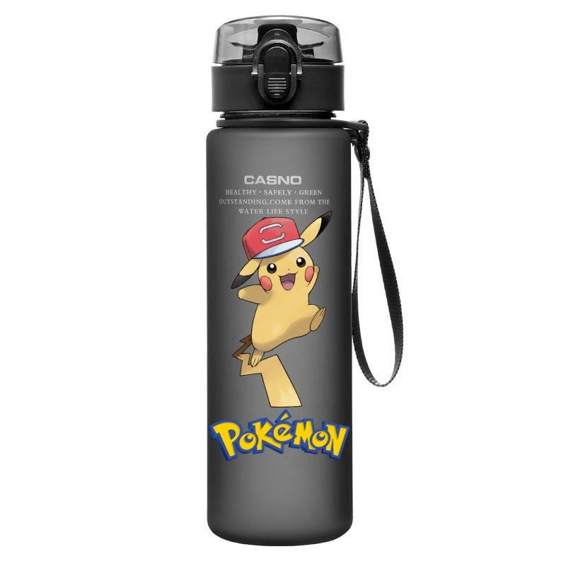 Pokemon Water Cup Anime Portable Children's Cute Pikachu Mewtwo Plastic Cartoon Outdoor Sports Large Capacity Water Bottle Gifts