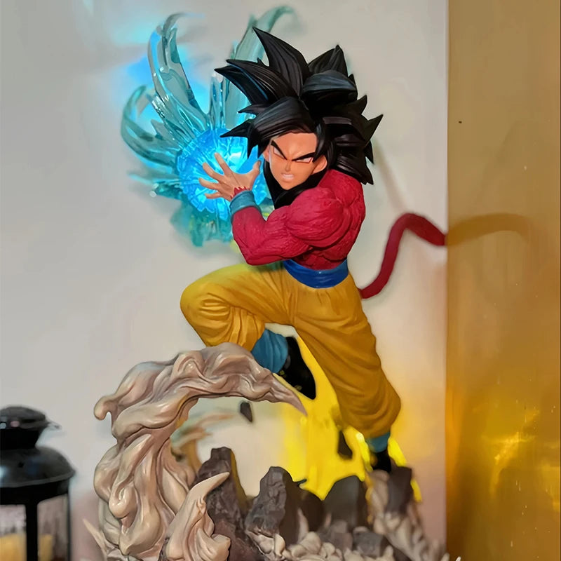 [41cm] Dragon Ball GT Super Saiyan 4 Goku Figure – Epic Kamehameha PVC Statue, Collectible Model & Gift